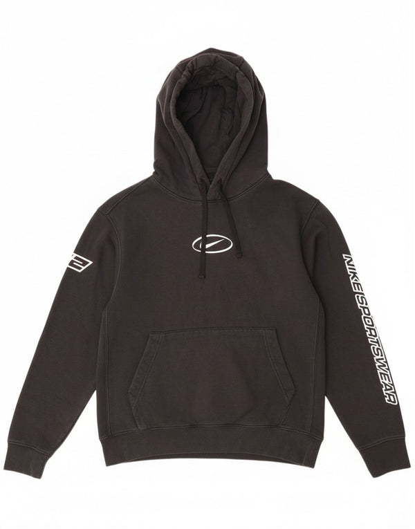 Nike Herren-Kapuzenpullover mit Grafik, Größe S, Schwarz, Baumwolle