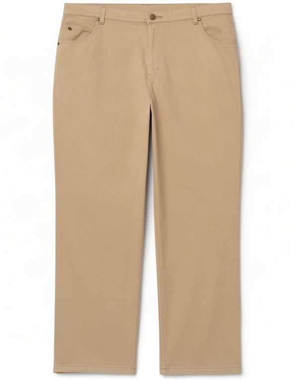 Marks & Spencer Damen-Freizeithose mit weitem Bein, UK 22 3XL W42 L30 Beige