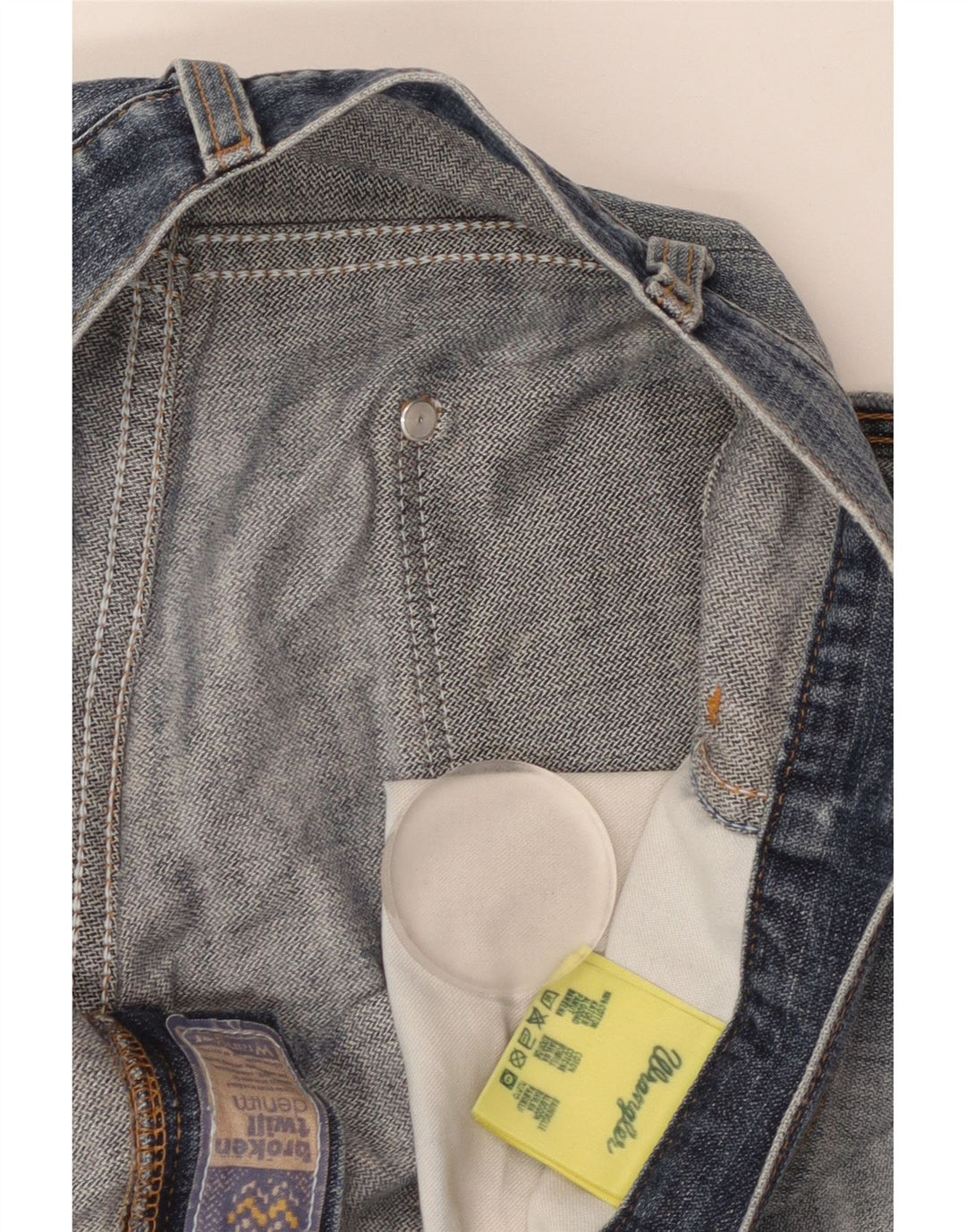 Wrangler Herren Straight Jeans W36 L30 Blaue Baumwolle