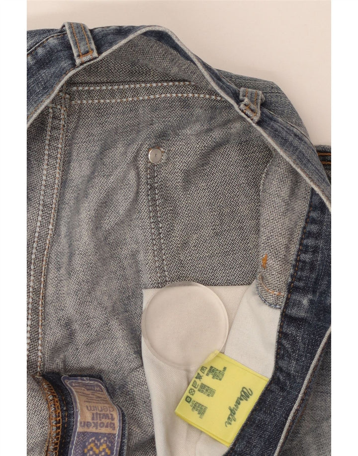 Wrangler Herren Straight Jeans W36 L30 Blaue Baumwolle