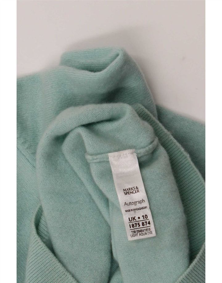 Marks & Spencer Rollkragenpullover für Damen, Gr. 10, Größe S, Türkis
