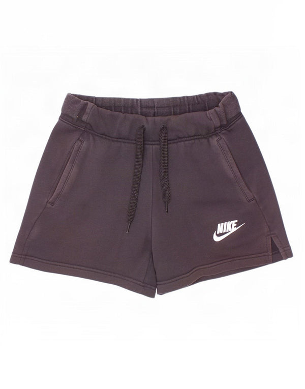 Nike Mädchen-Sportshorts mit Standard-Passform, 10–11 Jahre, mittelgroß, schwarze Baumwolle
