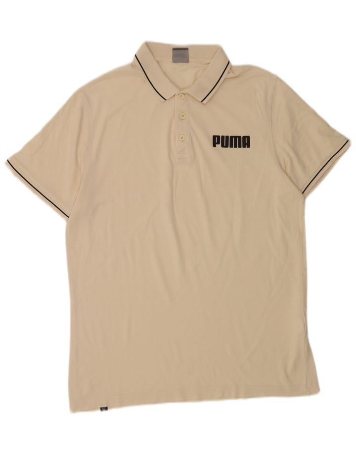 Puma Herren Poloshirt Large Beige