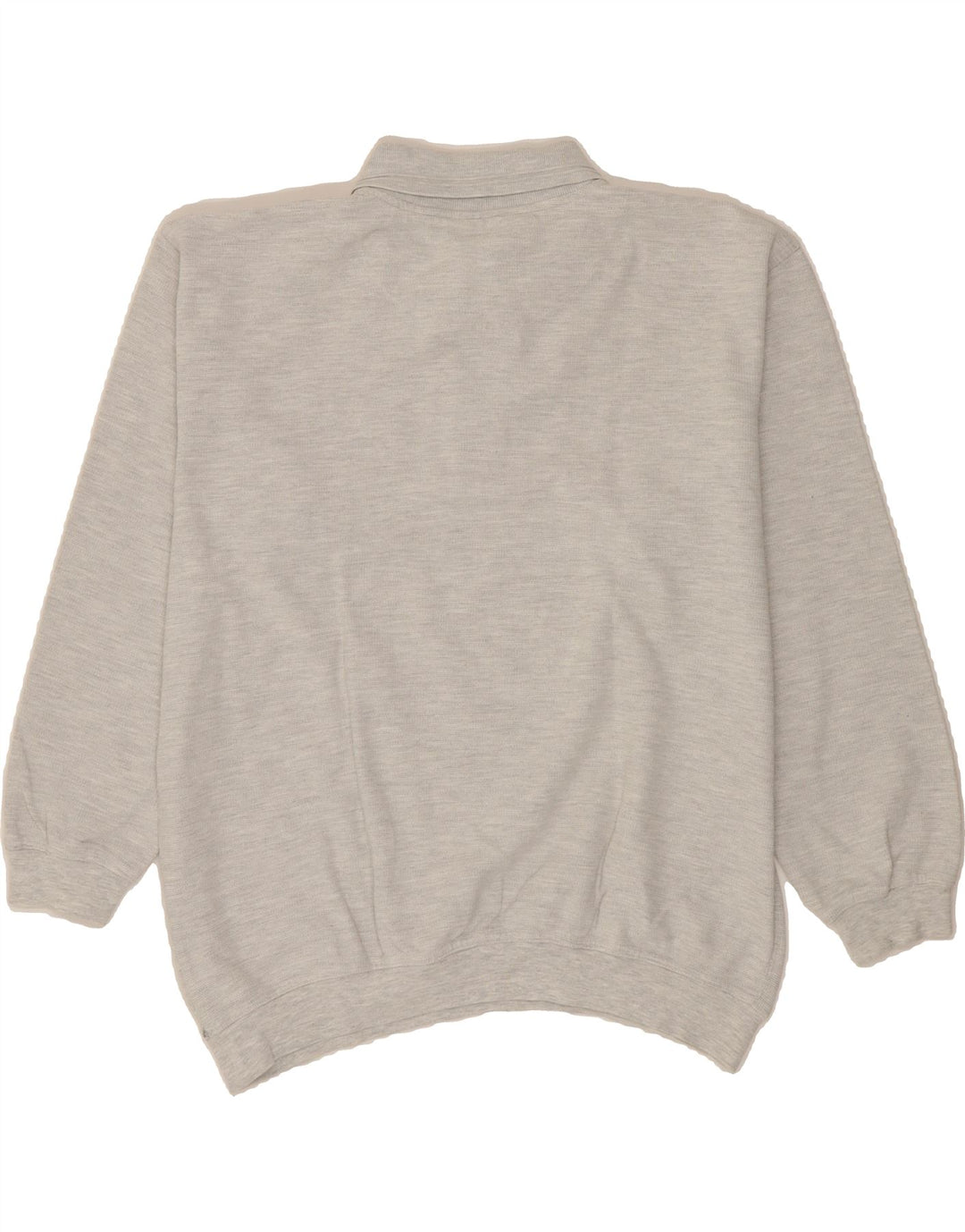 VIA CORTESA Mens Zip Neck Sweatshirt Jumper Medium Grey Cotton Vintage Via Cortesa and Second-Hand Via Cortesa from Messina Hembry 