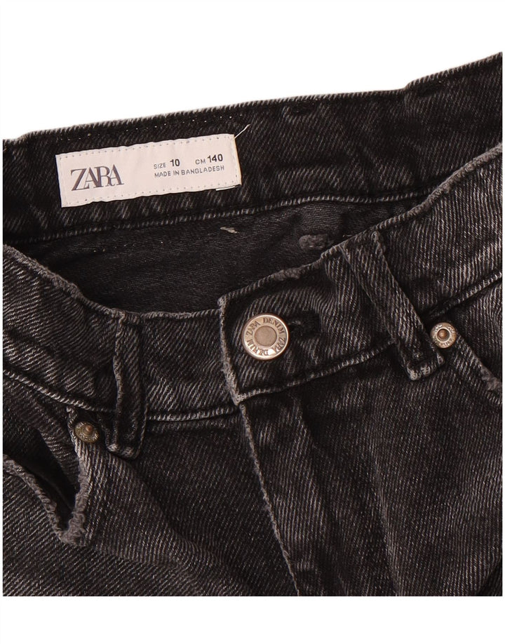 Zara Mädchen Jeansshorts 9-10 Jahre W26 Schwarz