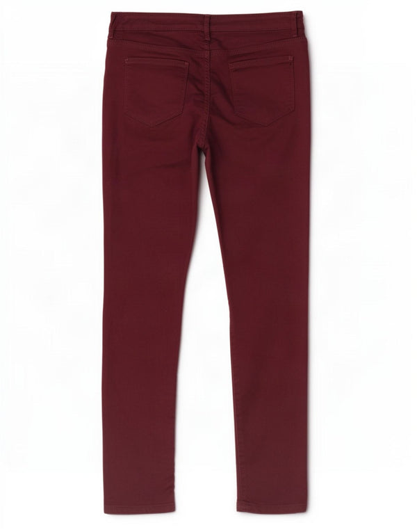 Fat Face Jegging-Jeans für Damen, UK 10, Größe S, W26, L28, Burgunderrot, Baumwolle