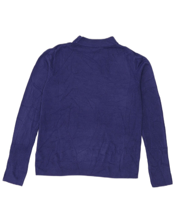Marks & Spencer Rollkragenpullover für Damen, Gr. 12, mittelgroß, Marineblau