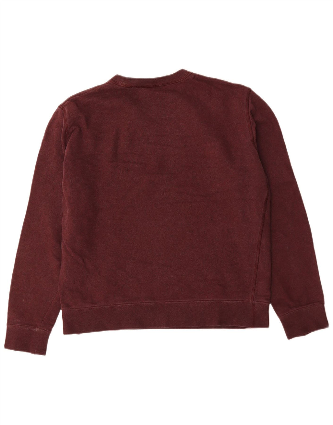 Marks & Spencer Damen-Sweatshirt-Pullover, UK 14, mittlere Burgunderrote Baumwolle