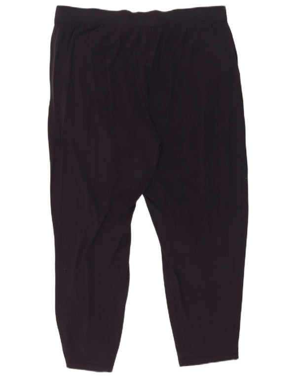 Marks & Spencer Damen Tapered Cropped-Hose UK 18 XL W34 L25 Marineblau