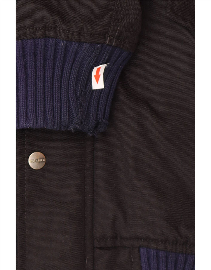Woolrich Herren-Windbreakerjacke mit Kapuze, UK 40, Größe L, Schwarz
