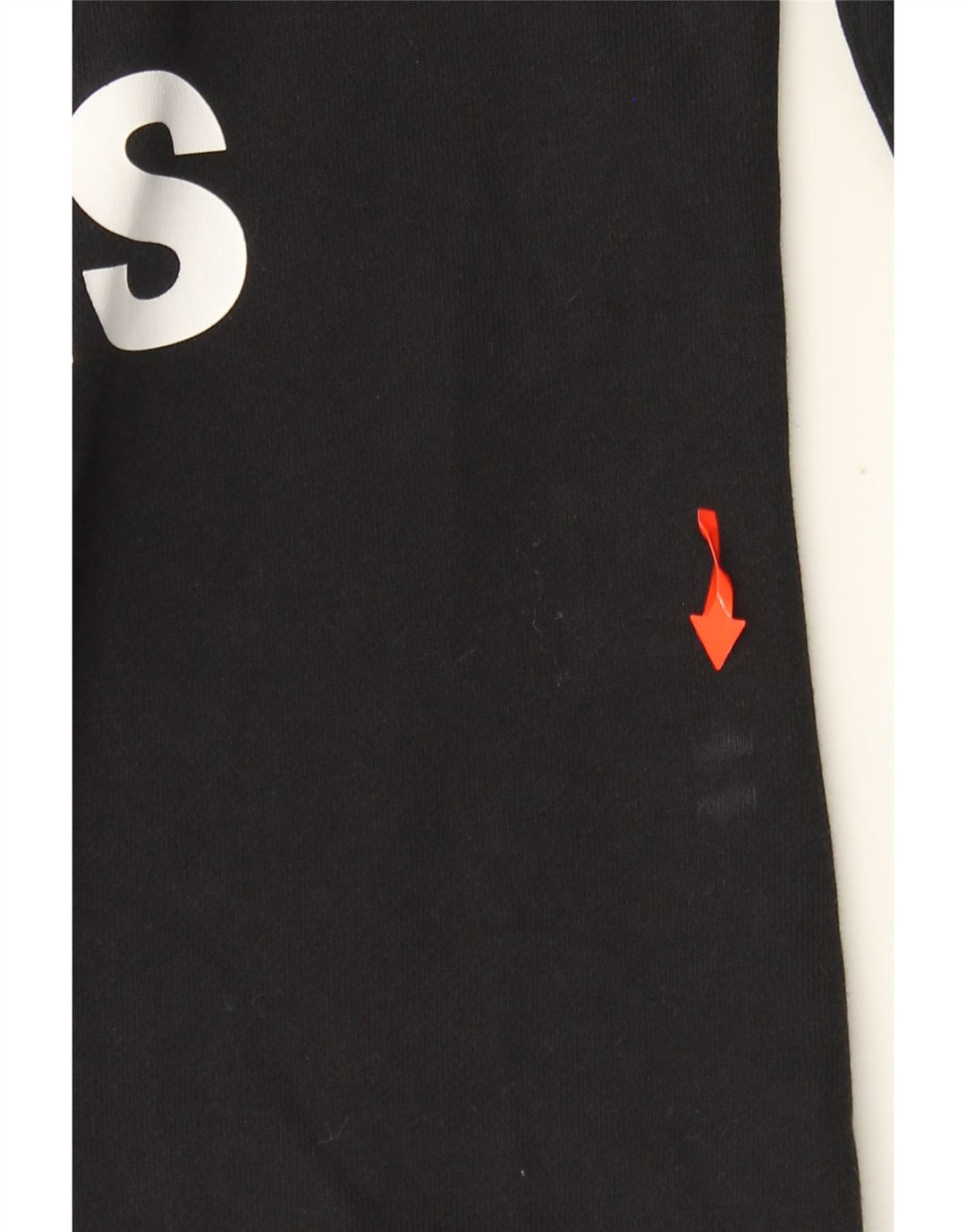 ADIDAS Damen Grafik-Sweatshirt-Pullover UK 12/14 Mittelschwarze Baumwolle