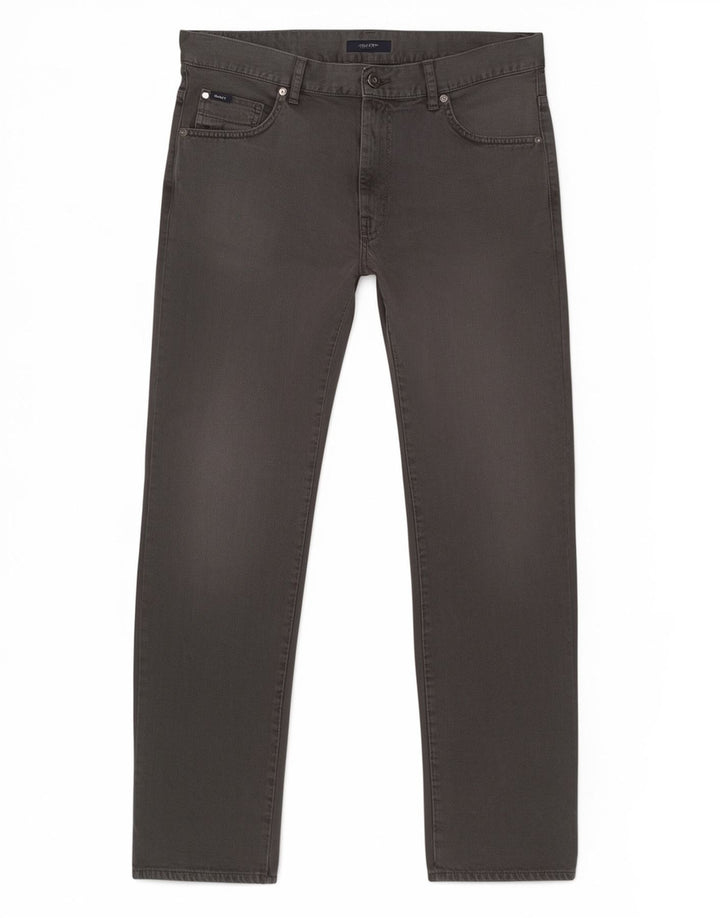 Gant Damen Jason Regular Straight Jeans W34 L30 Graue Baumwolle
