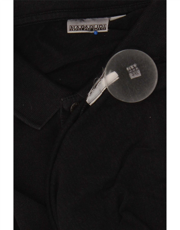 Napapijri Herren Poloshirt 3XL Schwarz