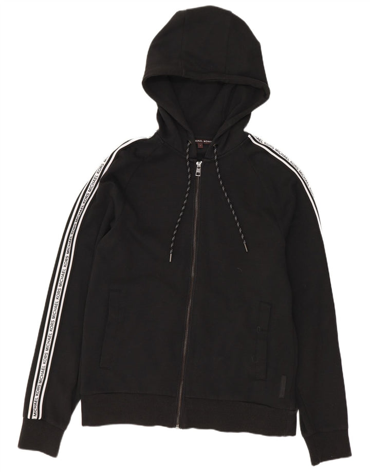 MICHAEL KORS Herren-Kapuzenpullover mit grafischem Reißverschluss, klein, Schwarz, Farbblock