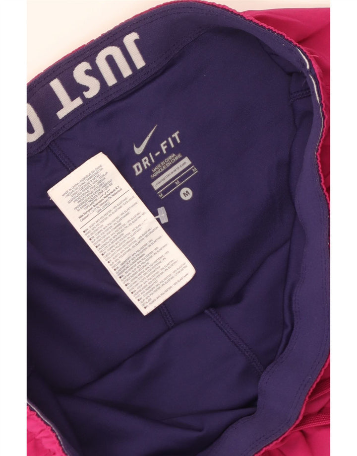 NIKE Damen Dri Fit Sport Shorts UK 14 Mittelrosa Polyester