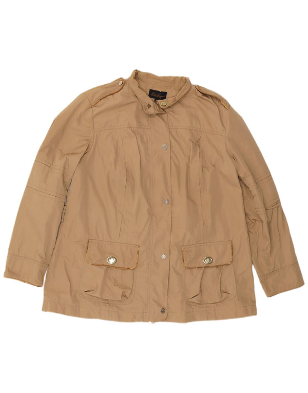 LUISA SPAGNOLI Damen Militärjacke IT 50 XL Beige Polyester