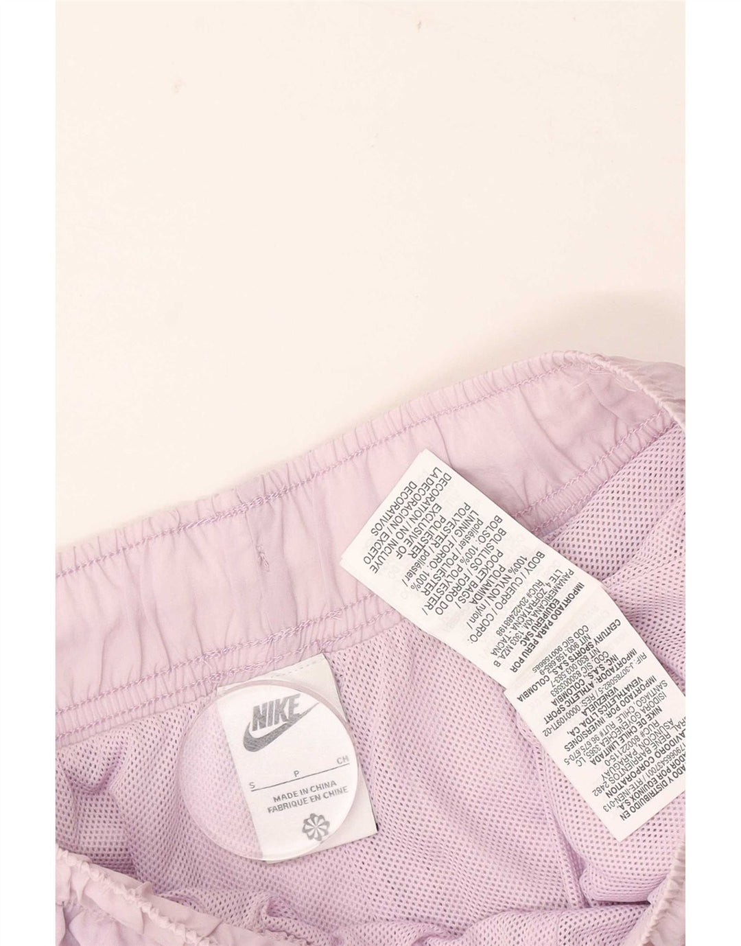 Nike Damen Sportshorts UK 8 Small Lila Polyester