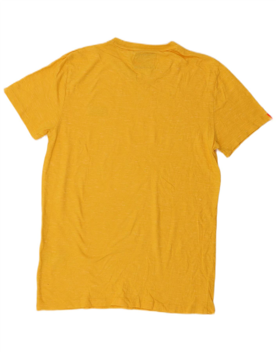 Superdry Herren T-Shirt-Oberteil aus mittelgelber Baumwolle