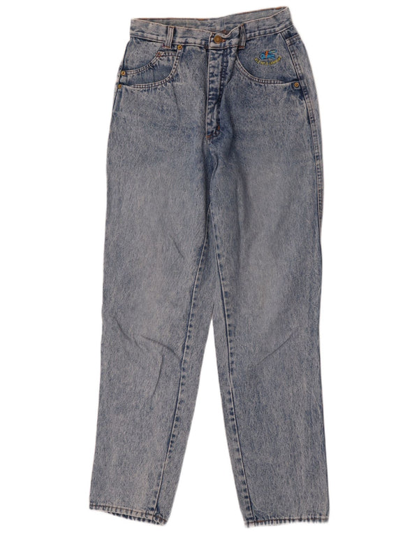Wild Jeans Damen High Waist Tapered Jeans IT 50 XL W36 L32 Blaue Baumwolle