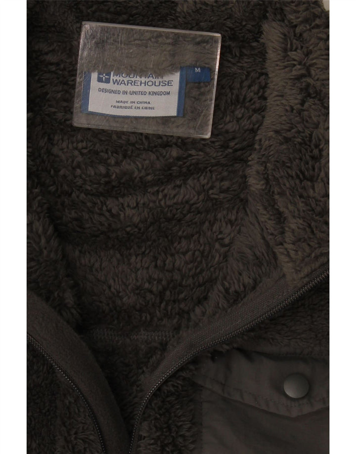 Mountain Warehouse Herren-Fleecepullover mit Reißverschluss am Kragen, mittelgraues Polyester
