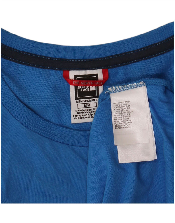 The North Face Herren-T-Shirt mit Grafik, mittelblaue Baumwolle