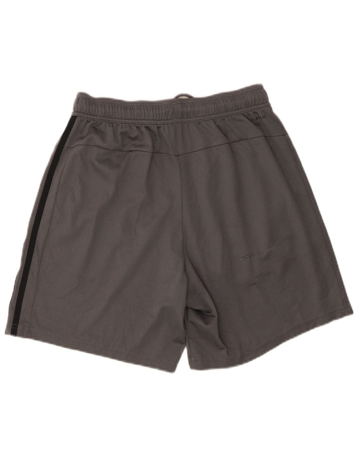 Adidas Herren-Sportshorts mit normaler Passform, Größe S, grau, Polyester