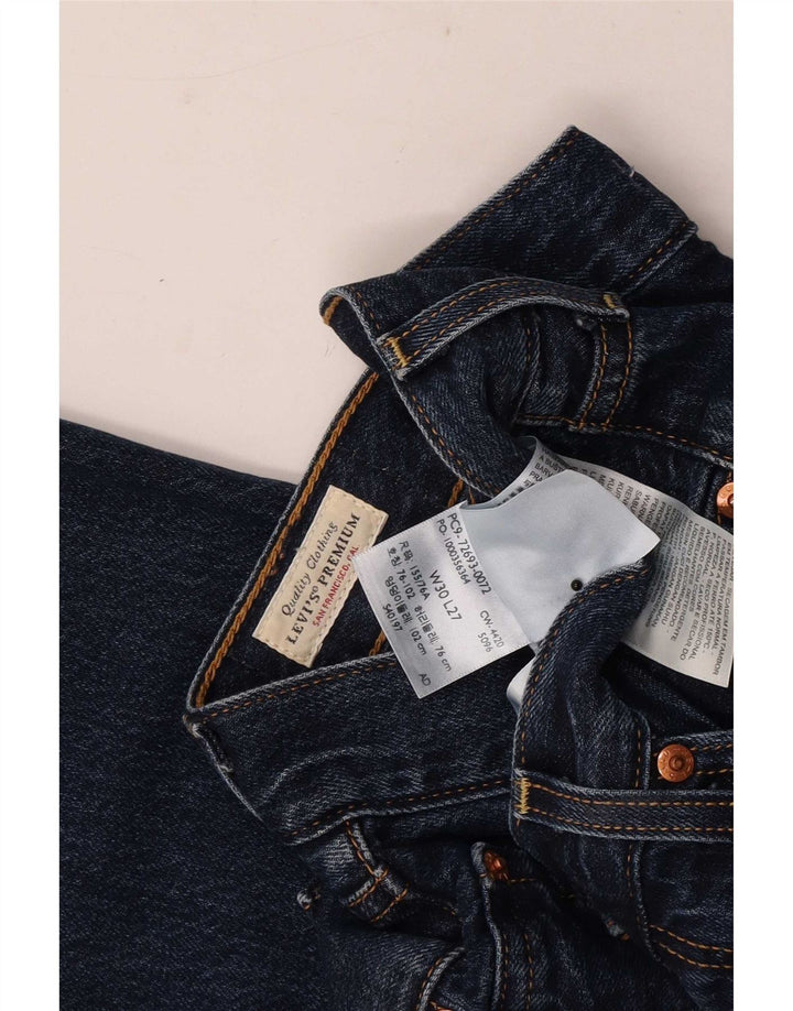 Levi's Damen Ribcage Straight Jeans W30 L27 Blaue Baumwolle