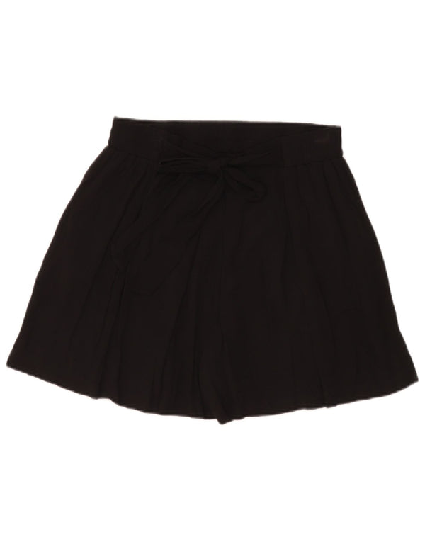 Zara Womens High Waist Pegged Casual Shorts Medium W28 Schwarze Viskose