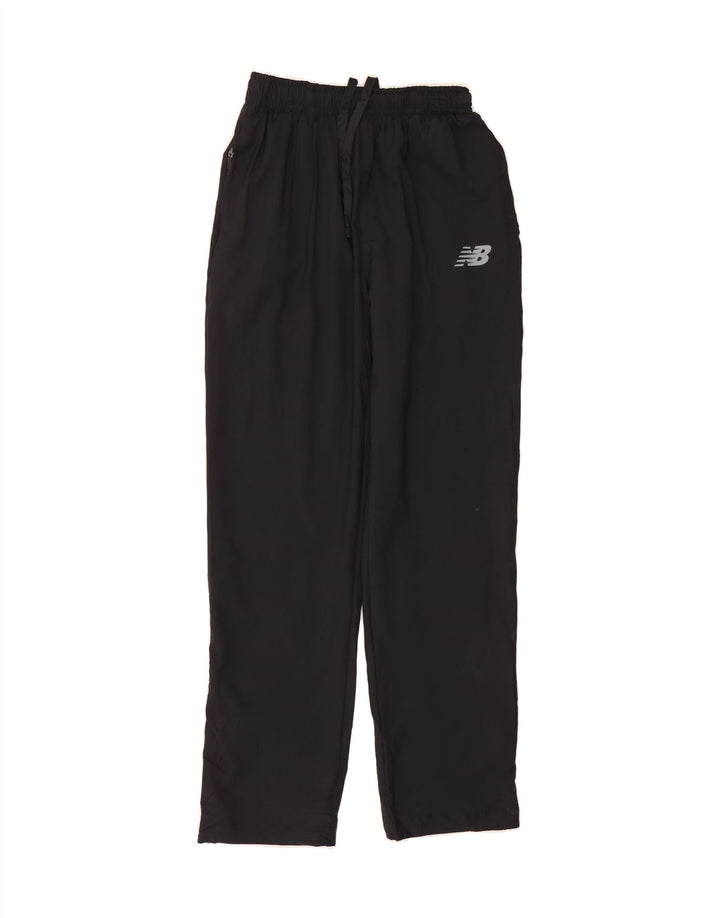 NEW BALANCE Boys Tracksuit Trousers 11-12 Years XL Black Polyester Vintage New Balance and Second-Hand New Balance from Messina Hembry 