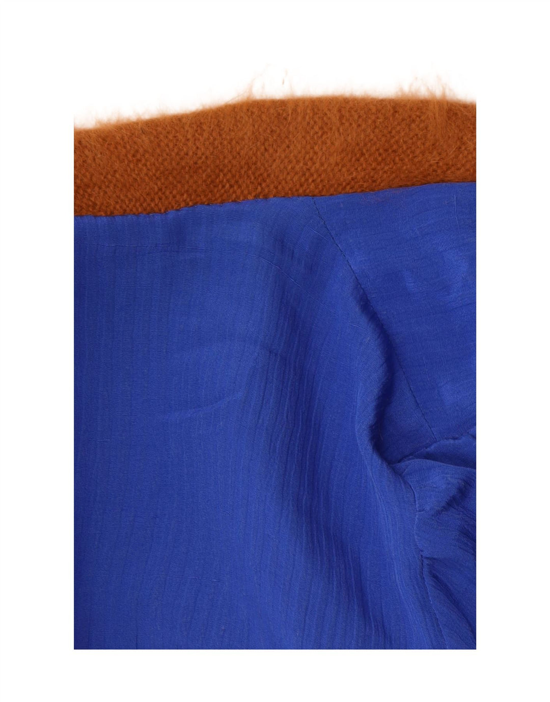 Vintage Damen Longline Open Cardigan Pullover UK 14 Mittelbraun Paisley