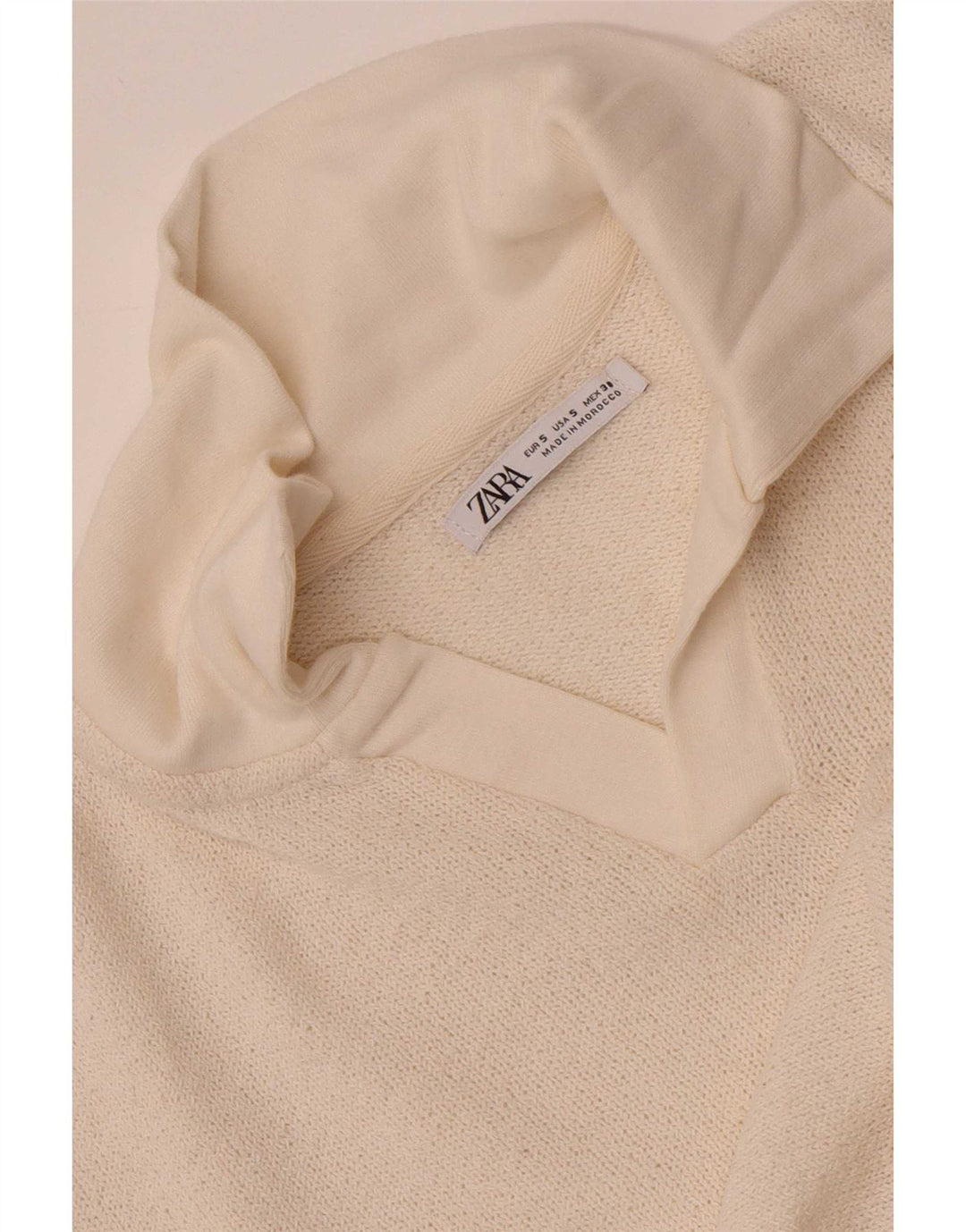 Zara Herren Poloshirt Small Off White