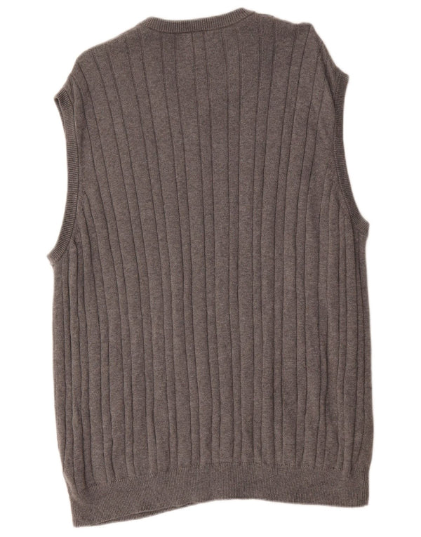 Marks & Spencer Herren Weste Tank Top 2XL Grau Baumwolle