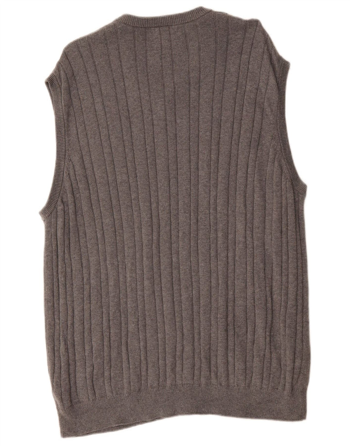 Marks & Spencer Herren Weste Tank Top 2XL Grau Baumwolle