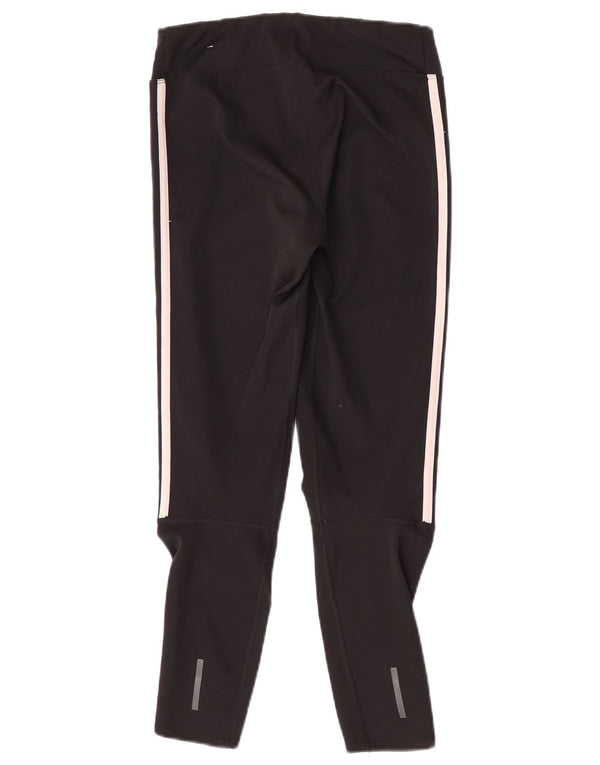 Adidas Damen Climalite Crop Leggings UK 8/10 Small Schwarz Polyester