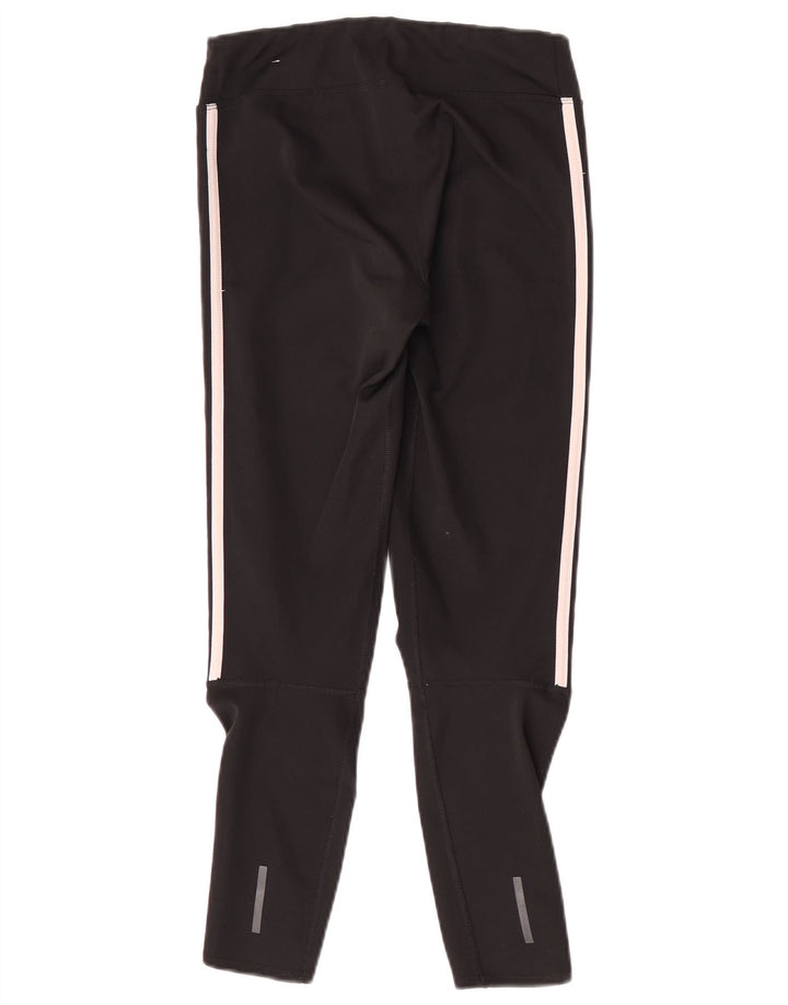 Adidas Damen Climalite Crop Leggings UK 8/10 Small Schwarz Polyester