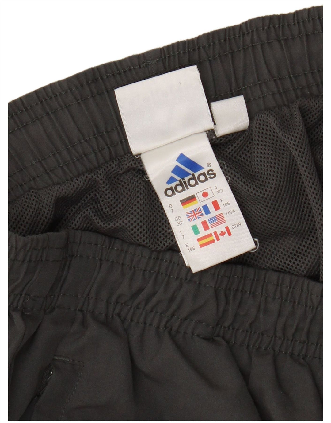 Adidas Herren-Trainingshose, großes graues Polyester