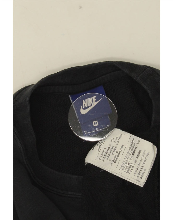 NIKE Herren-Sweatshirt-Pullover, mittelschwarz, Baumwolle