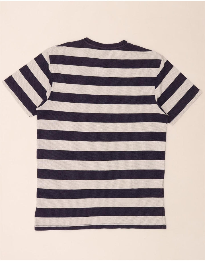 VANS Herren T-Shirt Top Large Marineblau gestreift aus Baumwolle