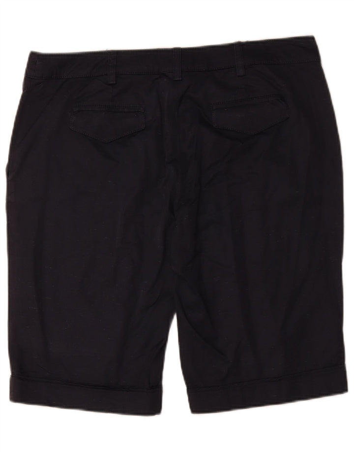Gianfranco Ferre Damen Chinoshorts W34 Große marineblaue Seide
