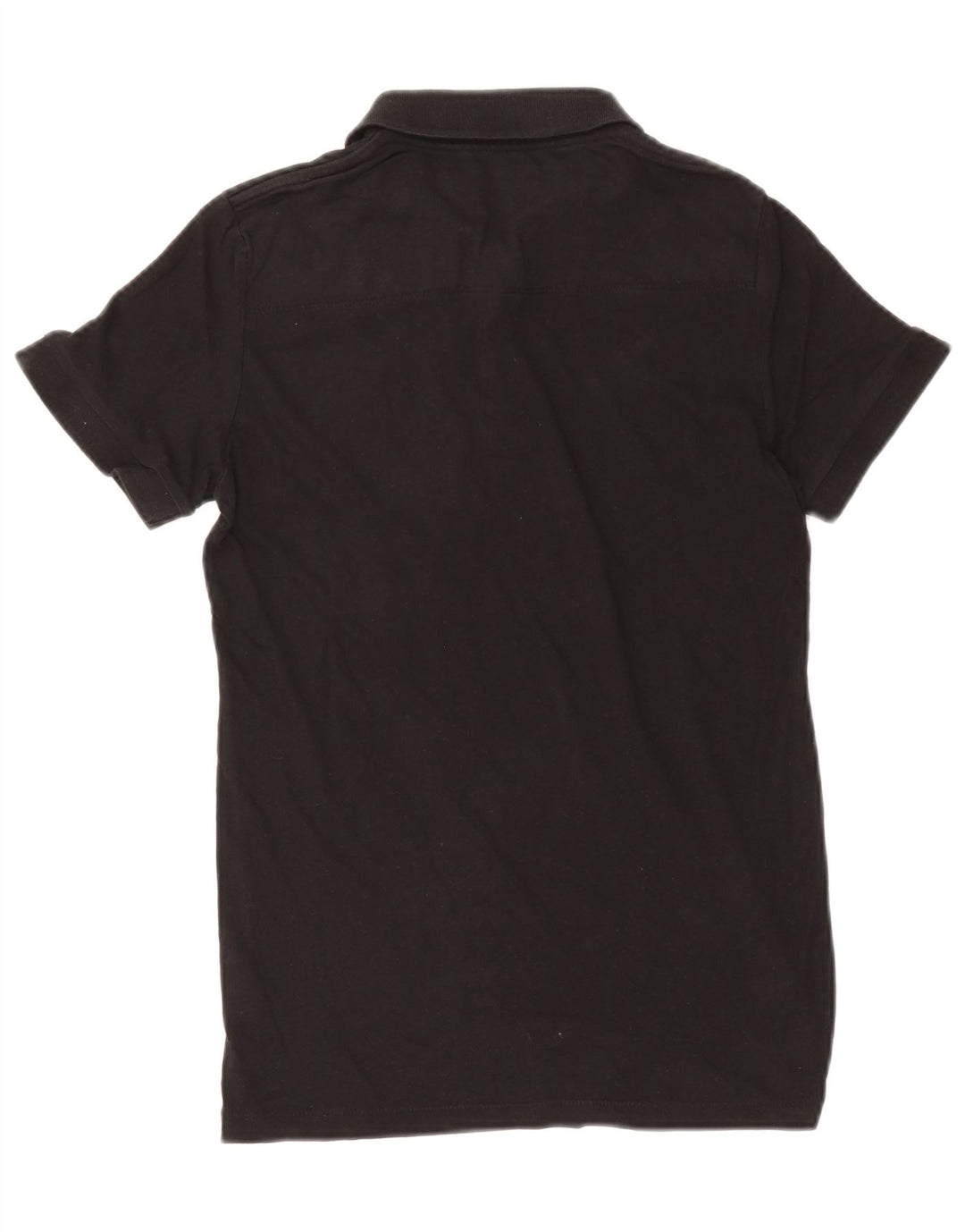 French Connection Herren-Poloshirt, Größe S, schwarze Baumwolle
