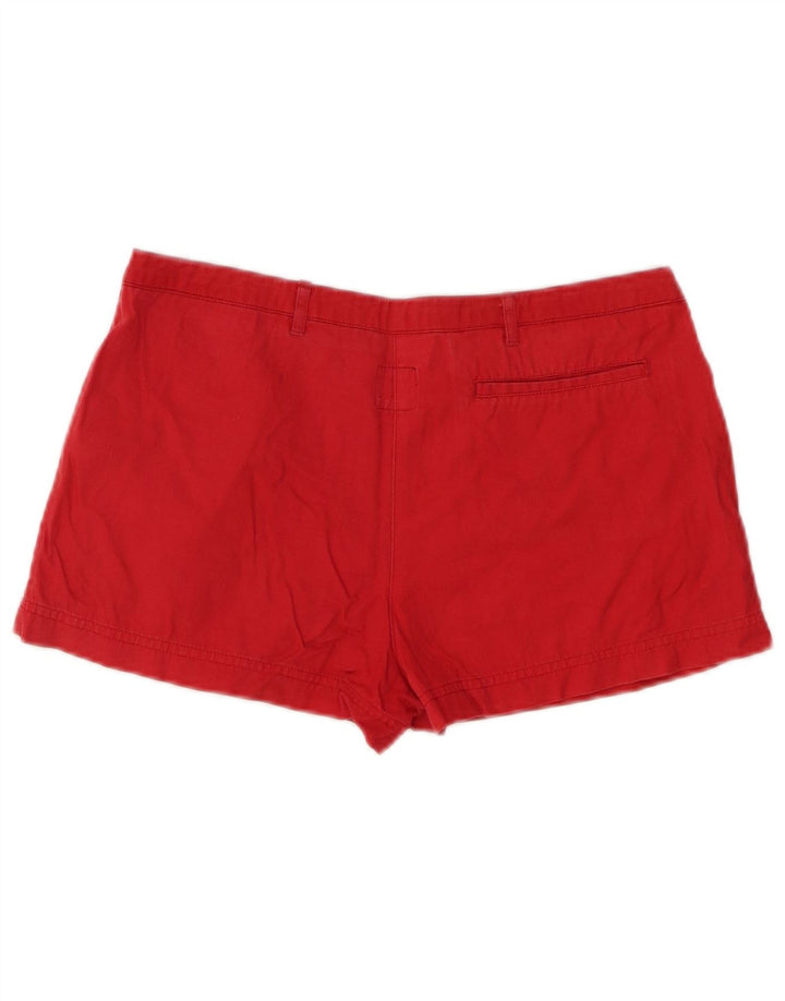 Adidas Damen Hot Pants UK 10 Small W29 Rote Baumwolle