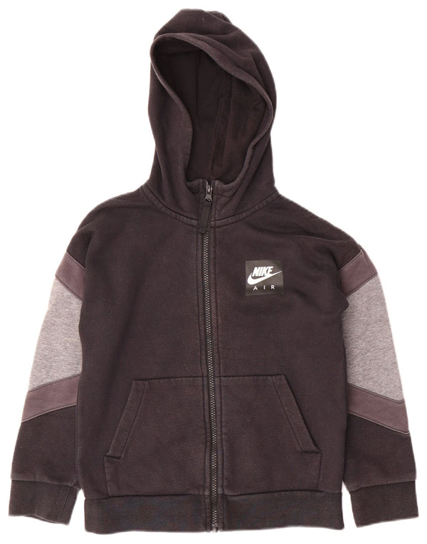 NIKE Air Graphic Zip Hoodie für Jungen, 8–9 Jahre, Größe S, Schwarz, Farbblock