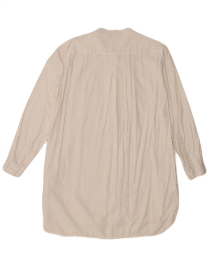 French Connection Damen-Hemdkleid, Größe 44, Weiß, Lyocell