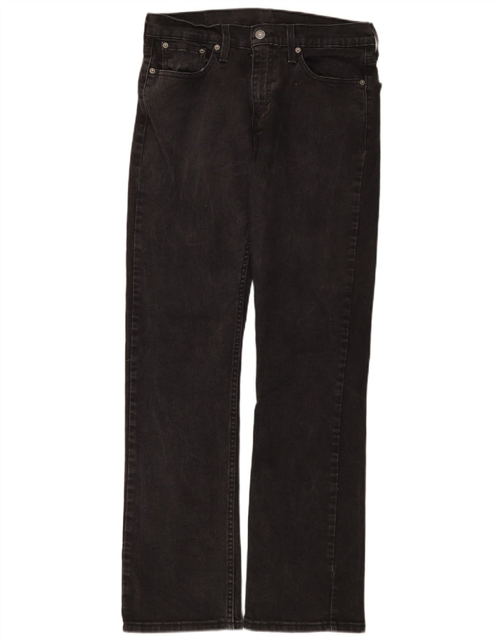 Levi's Herren 527 Bootcut Jeans W30 L32 Schwarze Baumwolle