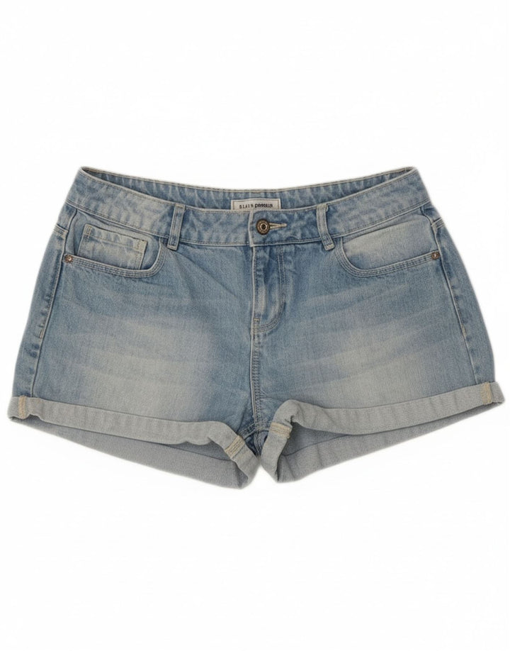 Pimkie Damen Jeansshorts IT 40 Small W30 Blaue Baumwolle