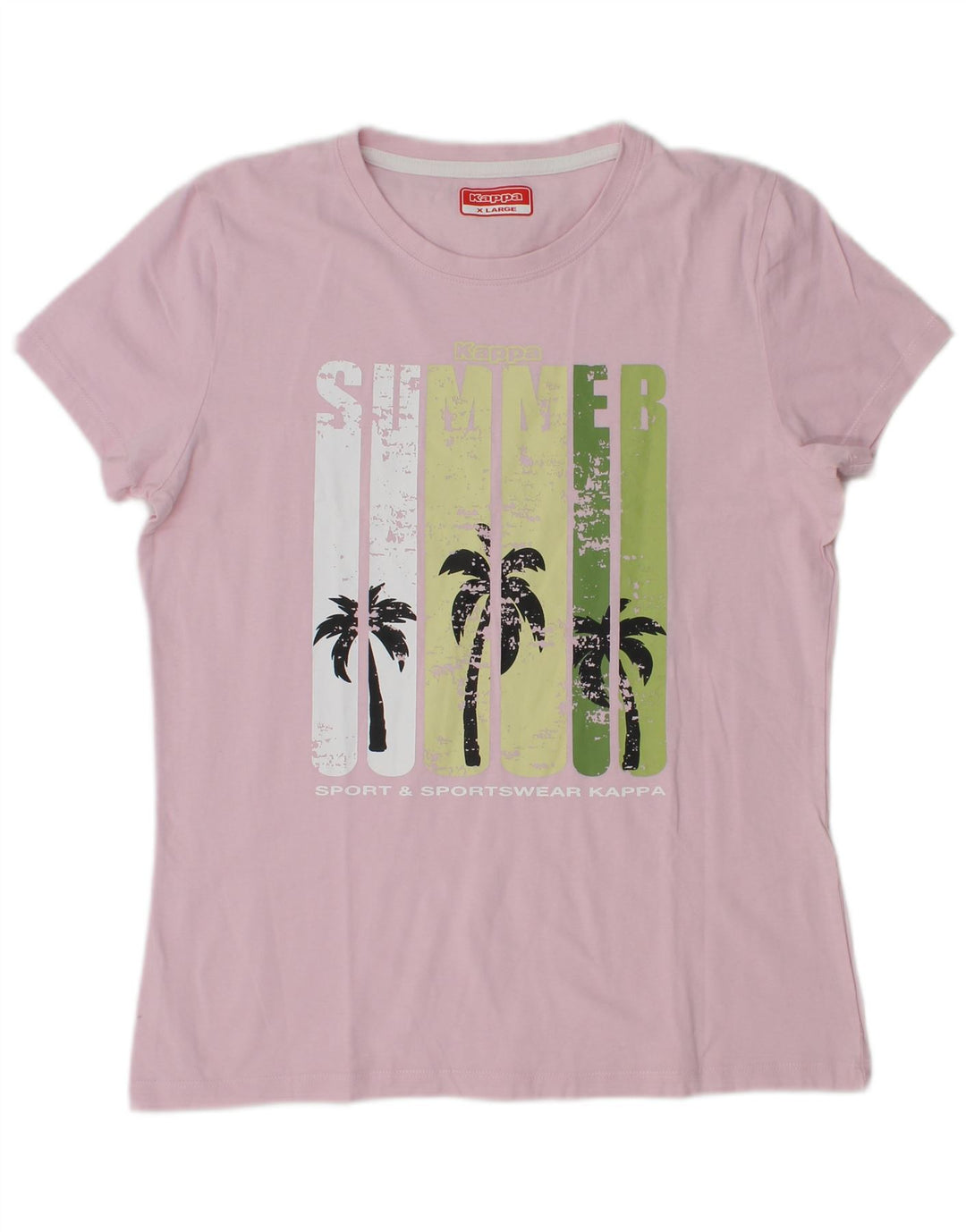 Kappa Damen Grafik T-Shirt Top UK 18 XL Lila