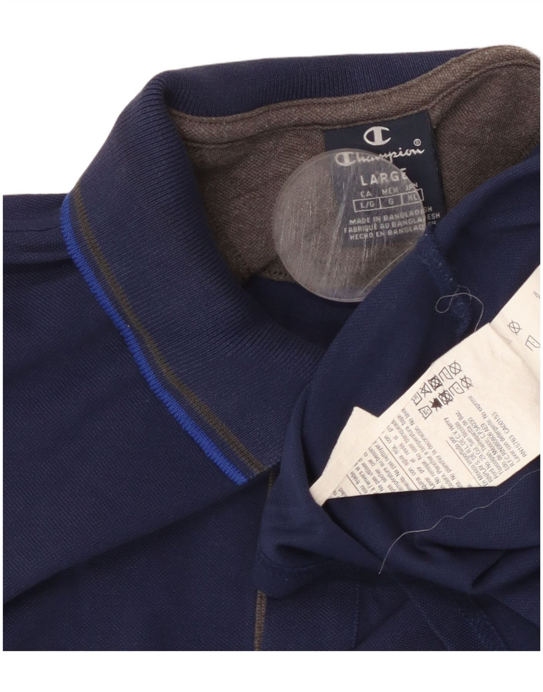 CHAMPION Herren-Poloshirt, groß, marineblau, Baumwolle