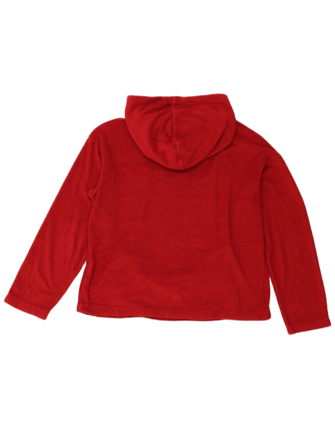 Champion Damen-Fleecepullover mit grafischer Kapuze, UK 14, Mittelrot, Polyester