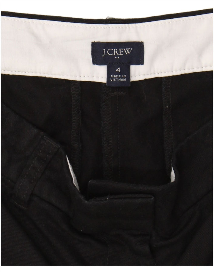 J. CREW Womens Chino Shorts US 4 Small W27  Black Cotton