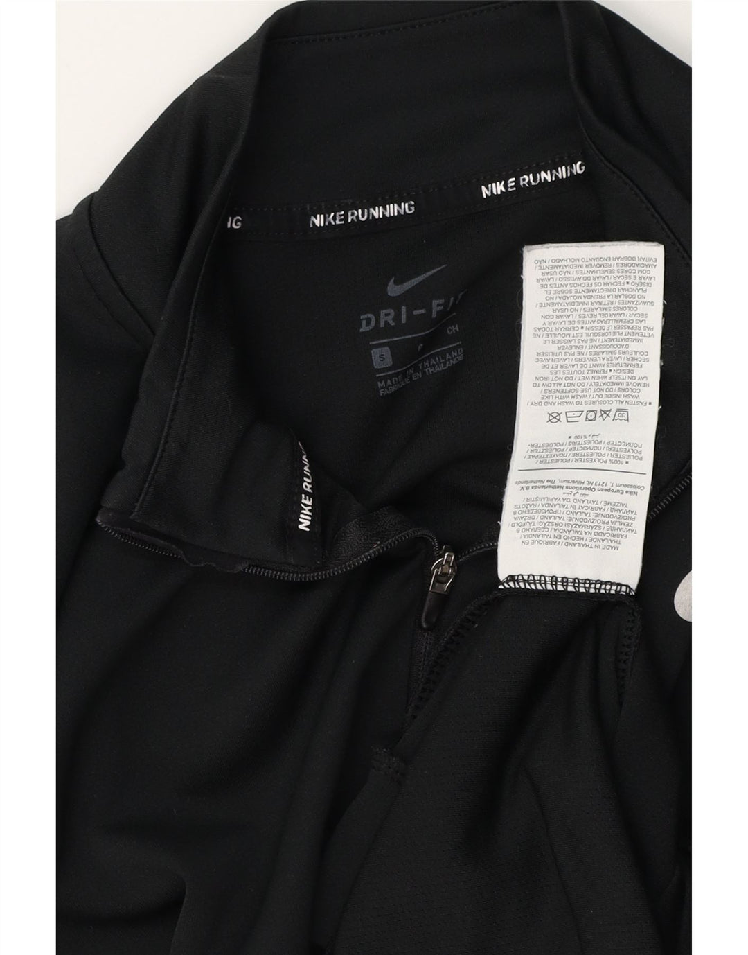 NIKE Damen Dri Fit Pullover-Trainingsanzug mit Reißverschluss, UK 10, Größe S, Schwarz